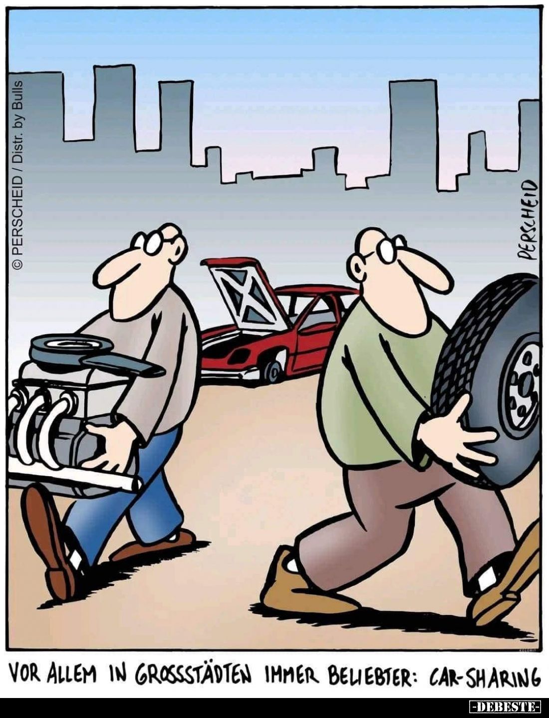 Vor allem in Großstädten immer beliebter: Car-sharing.