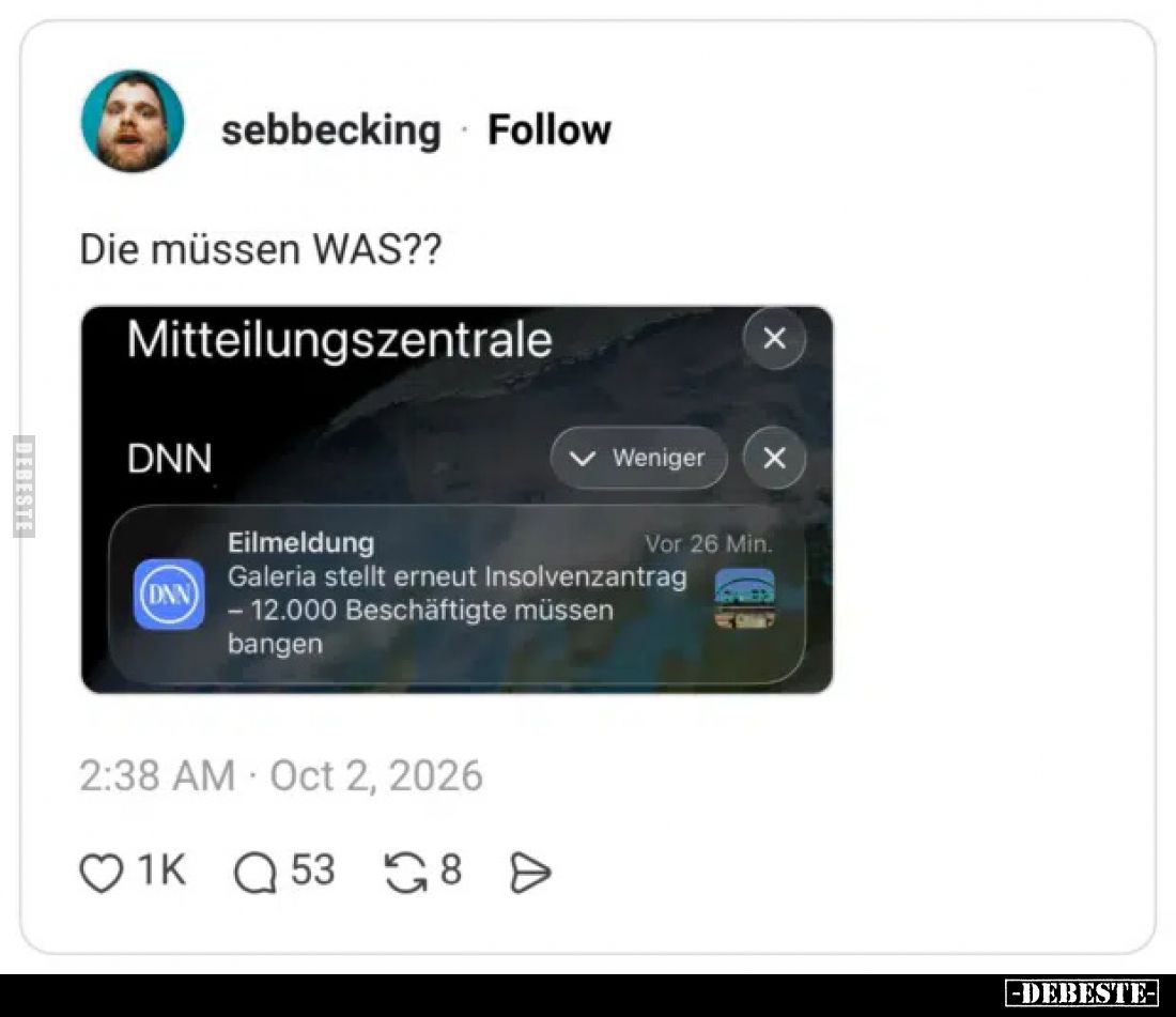 Die müssen WAS??