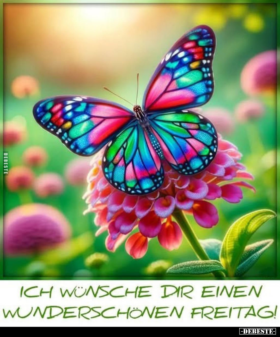 Ich wünsche dir einen wunderschönen Freitag!