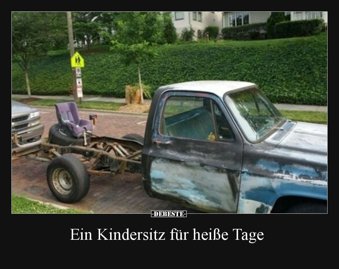 Ein Kindersitz für heiße Tage