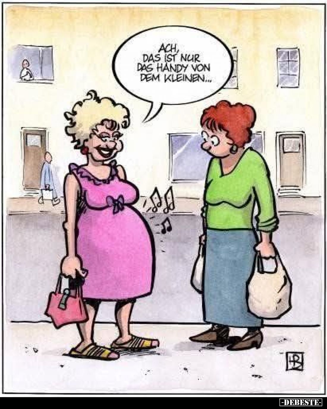 Ach, das ist nur das Handy von dem Kleinen....