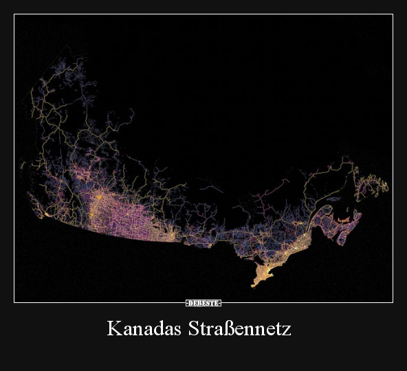 Kanadas Straßennetz..