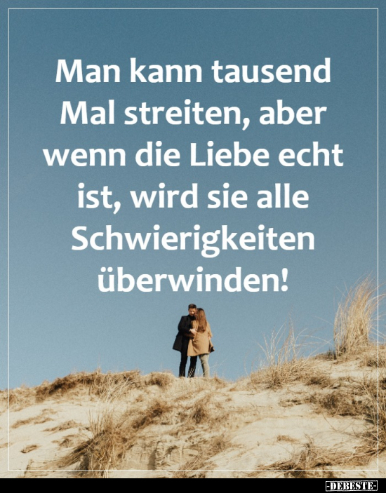Man kann tausend Mal streiten, aber wenn die Liebe echt.. - Lustige Bilder | DEBESTE.de