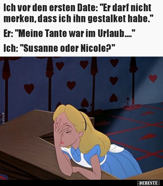 Ich vor den ersten Date: "Er darf nicht merken, dass ich.."