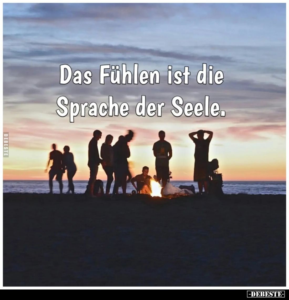 Das Fühlen ist die Sprache der Seele.