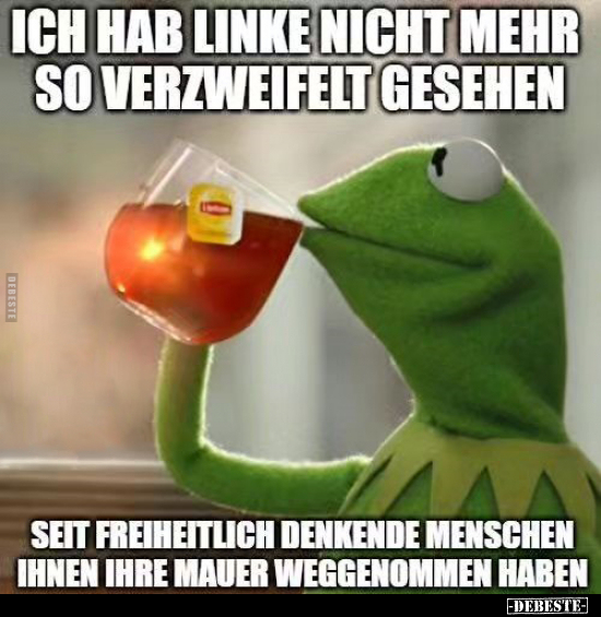 Ich hab linke nicht mehr so verzweifelt gesehen.. - Lustige Bilder | DEBESTE.de