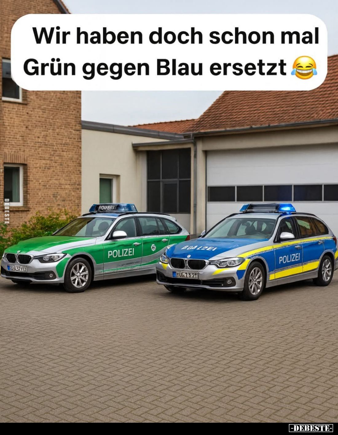 Wir haben doch schon mal Grün gegen Blau ersetzt.