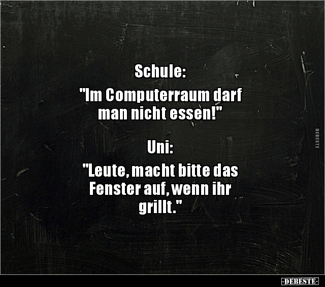 Schule: "Im Computerraum darf man nicht.." - Lustige Bilder | DEBESTE.de