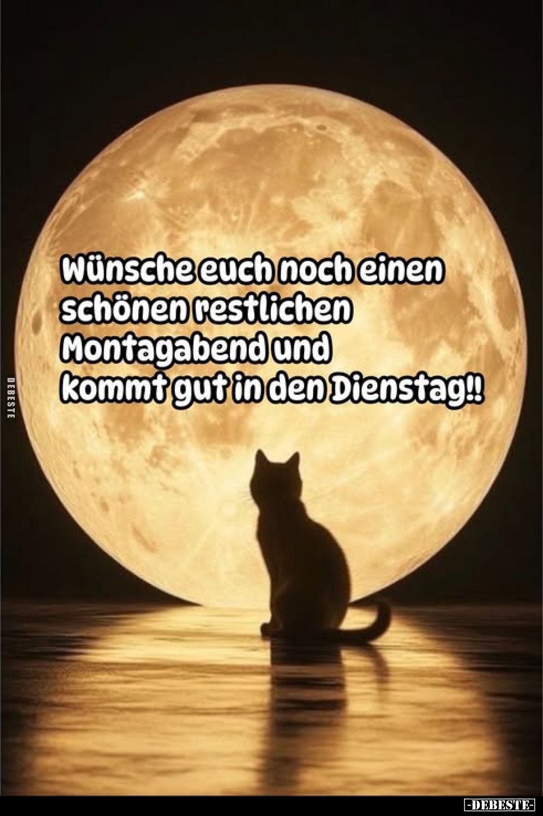 Wünsche euch noch einen schönen restlichen Montagabend und.. - Lustige Bilder | DEBESTE.de