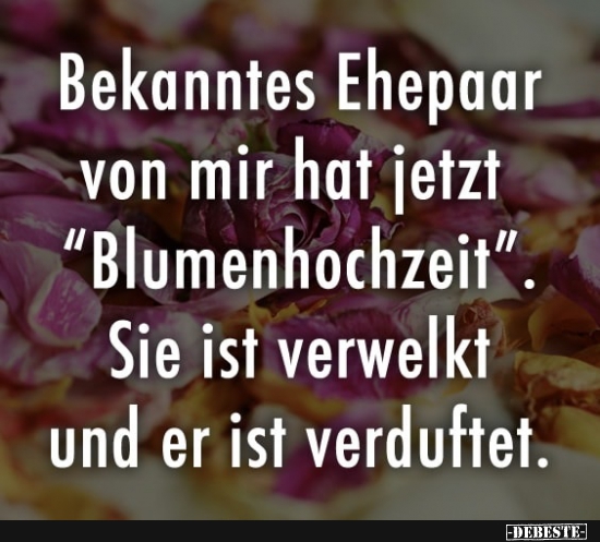Blumenhochzeit
