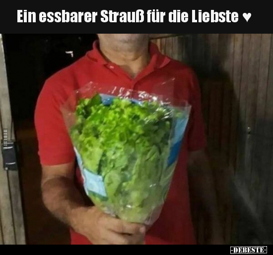 Ein essbarer Strauß für die Liebste ♥.. - Lustige Bilder | DEBESTE.de