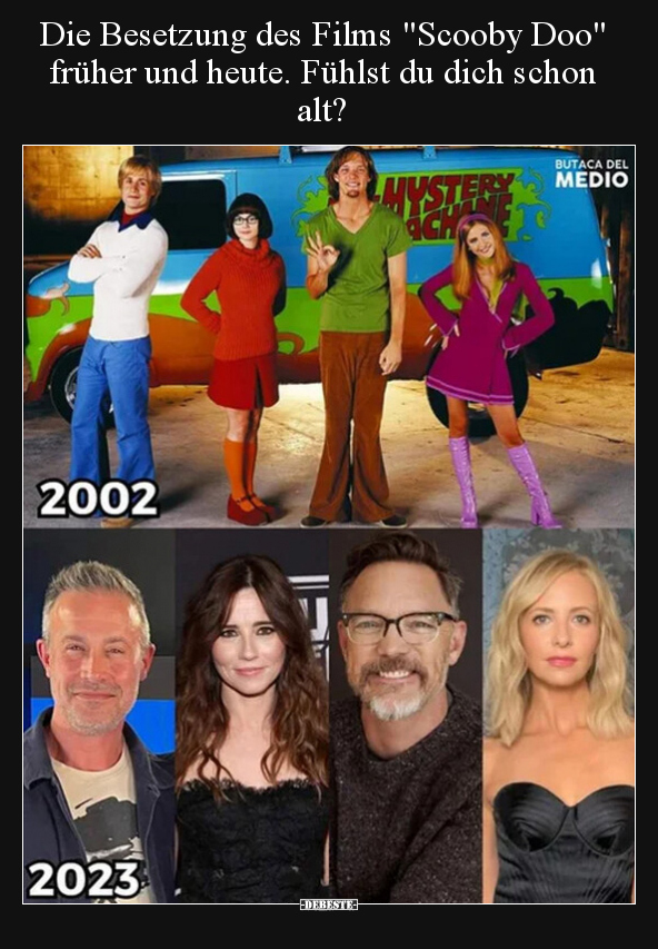 Die Besetzung des Films "Scooby Doo" früher und heute... - Lustige Bilder | DEBESTE.de