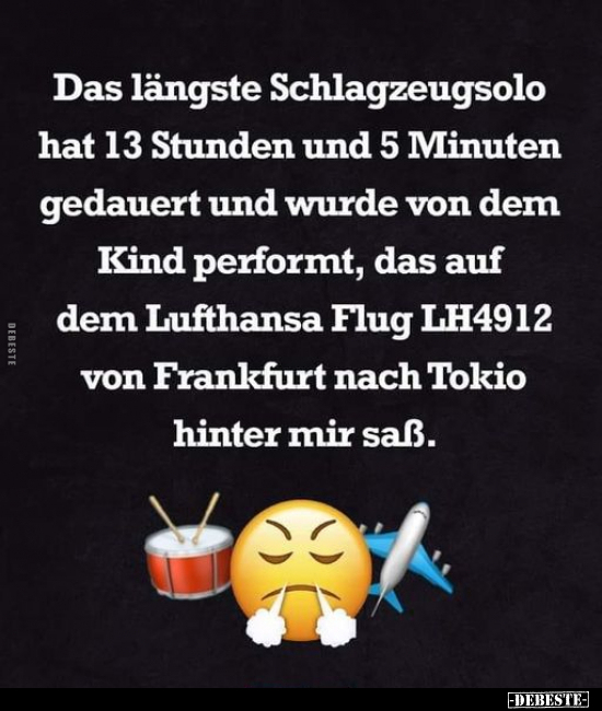 Das längste Schlagzeugsolo hat 13 Stunden und 5 Minuten.. - Lustige Bilder | DEBESTE.de