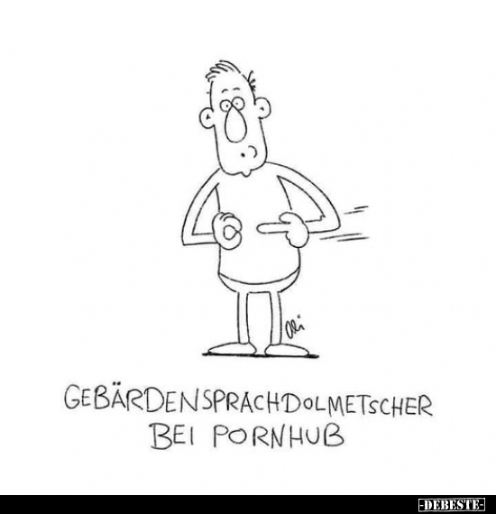 Gebärdensprachdolmetscher bei Por*nhub. DEBESTE.de