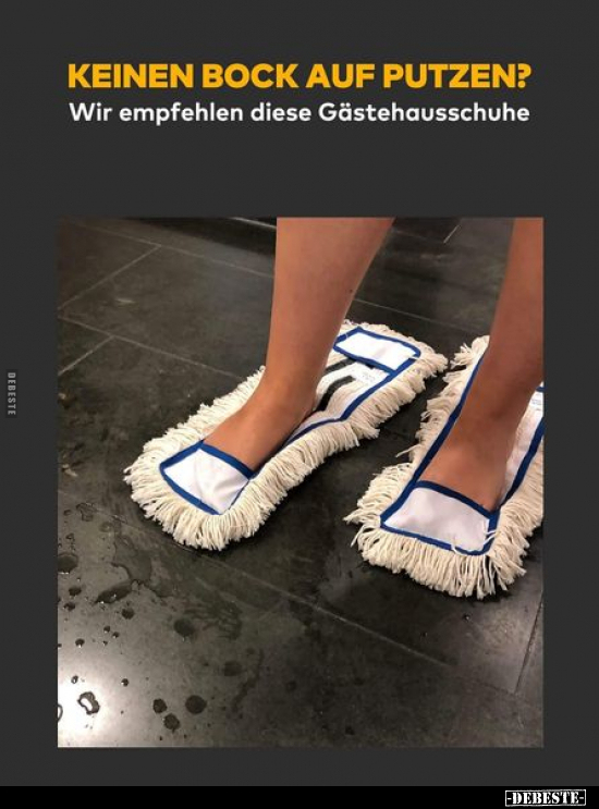 Keinen Bock auf Putzen? Wir empfehlen diese.. - Lustige Bilder | DEBESTE.de