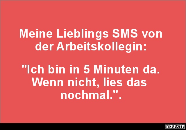 Meine Lieblings SMS von der Arbeitskollegin.. - Lustige Bilder | DEBESTE.de