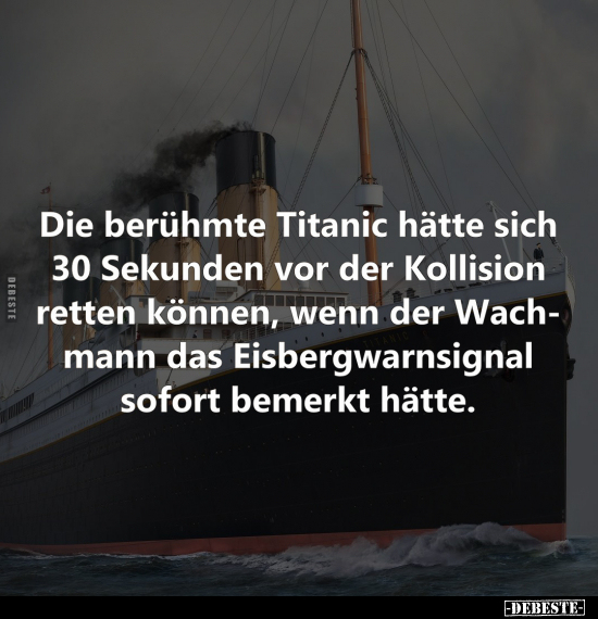 Titanic, Wenn, Wachmann