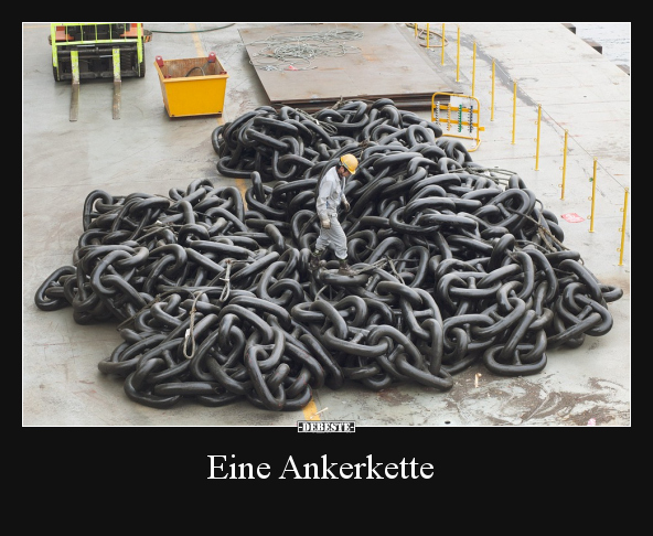 Eine Ankerkette..