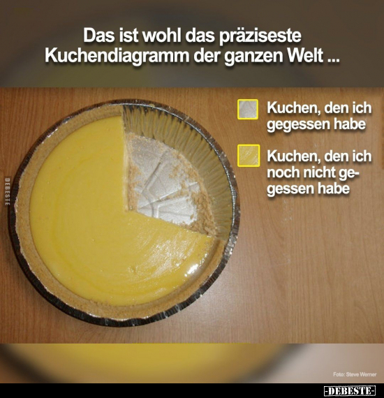 Das ist wohl das präziseste Kuchendiagramm der ganzen.. - Lustige Bilder | DEBESTE.de