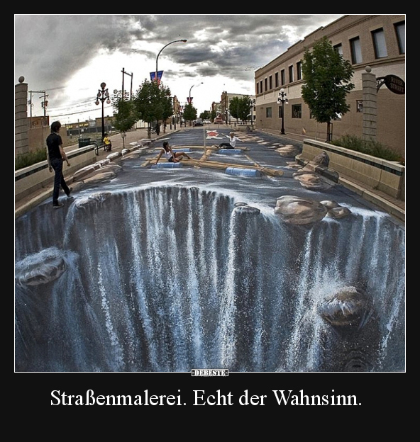 Straßenmalerei. Echt der Wahnsinn... - Lustige Bilder | DEBESTE.de