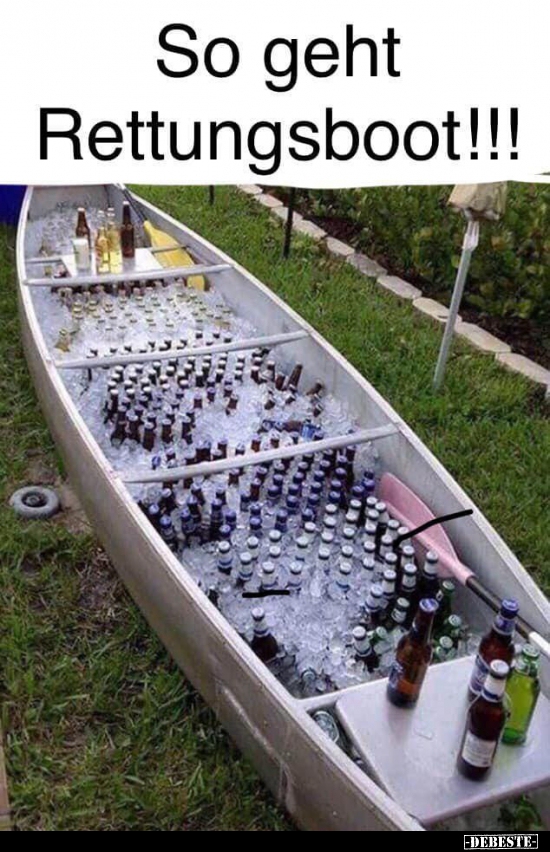 So geht Rettunsboot!