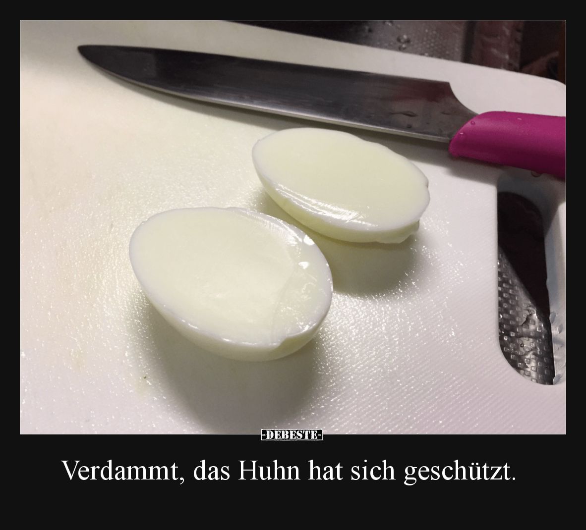 Verdammt, das Huhn hat sich geschützt... - Lustige Bilder | DEBESTE.de