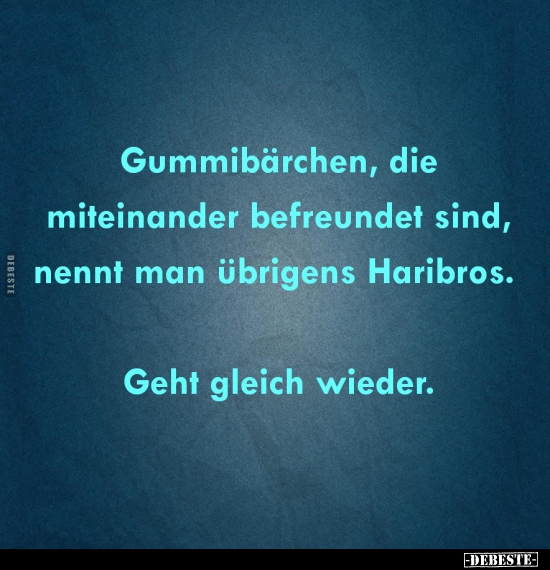 Gummibärchen, die miteinander befreundet sind.. - Lustige Bilder | DEBESTE.de