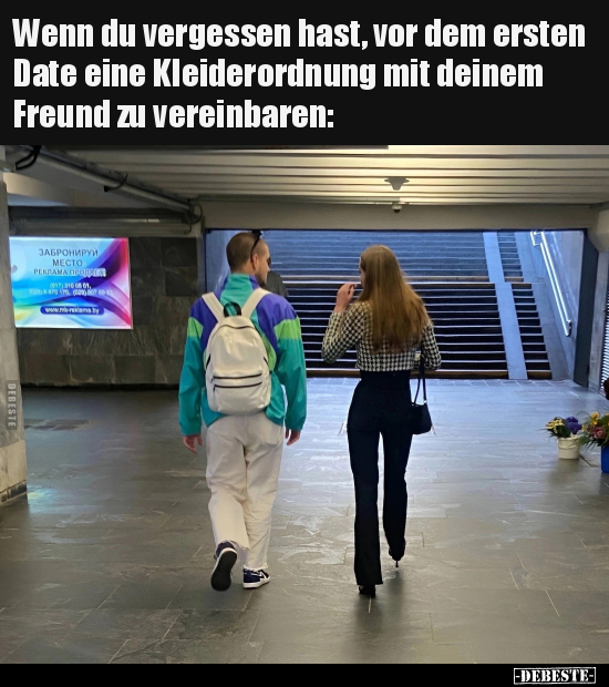 Wenn du vergessen hast, vor dem ersten Date eine.. - Lustige Bilder | DEBESTE.de
