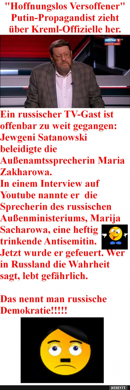 Putin und die russische Meinungsfreiheit - Lustige Bilder | DEBESTE.de