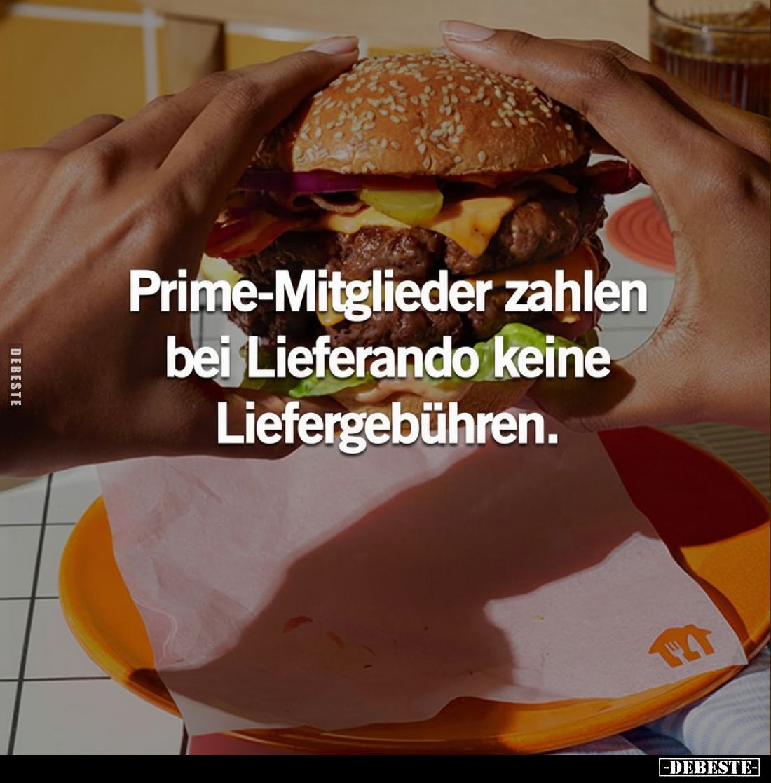 Prime-Mitglieder zahlen bei Lieferando keine.. - Lustige Bilder | DEBESTE.de