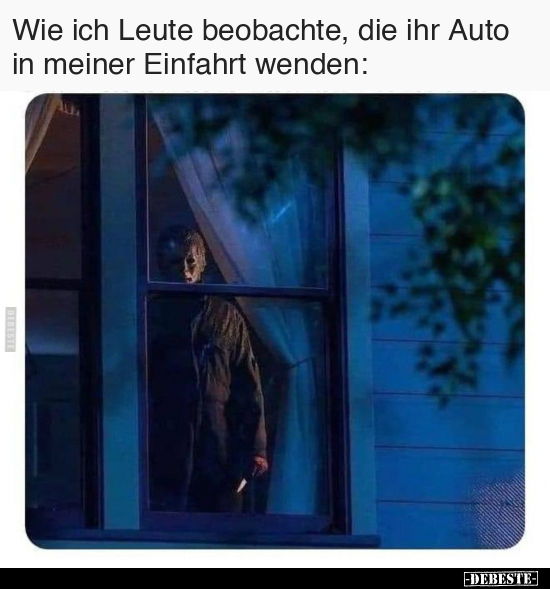 Wie ich Leute beobachte, die ihr Auto in meiner Einfahrt.. - Lustige Bilder | DEBESTE.de