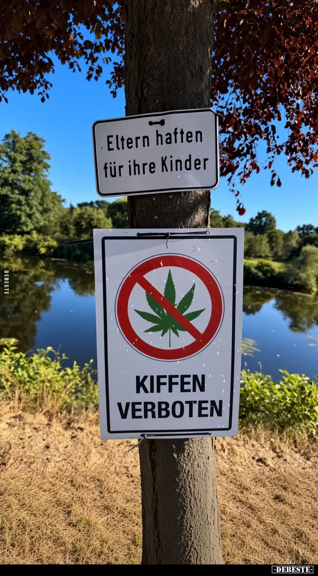 Eltern haften für ihre Kinder.
KIFFEN VERBOTEN.
