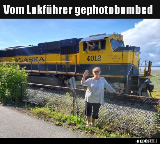 Vom Lokführer gephotobombed.. - Lustige Bilder | DEBESTE.de