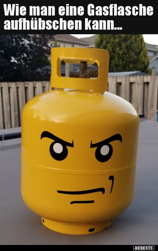 Wie man eine Gasflasche aufhübschen kann...