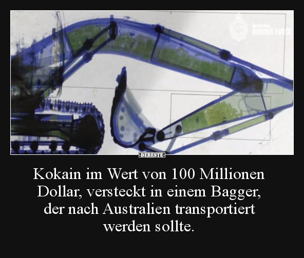 Kokain im Wert von 100 Millionen Dollar, versteckt in.. - Lustige Bilder | DEBESTE.de