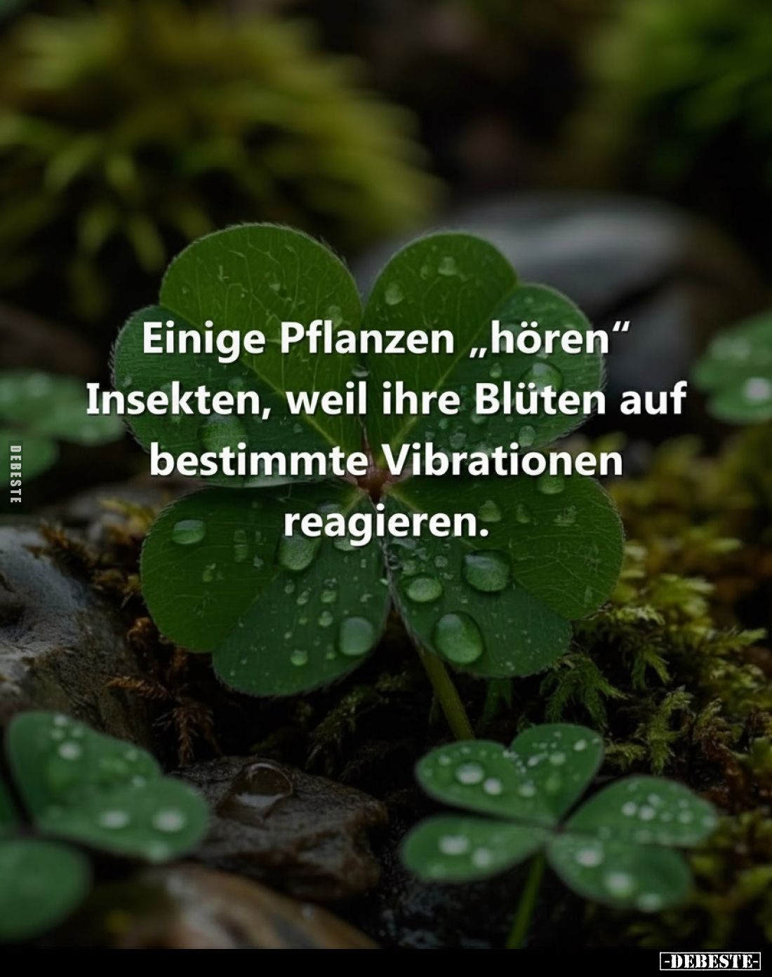 Einige Pflanzen "hören" Insekten, weil ihre Blüten auf bestimmte Vibrationen reagieren.
