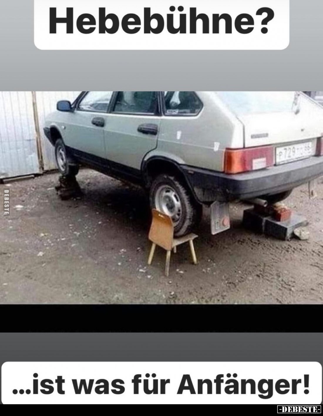 Hebebühne? 

...ist was für Anfänger!