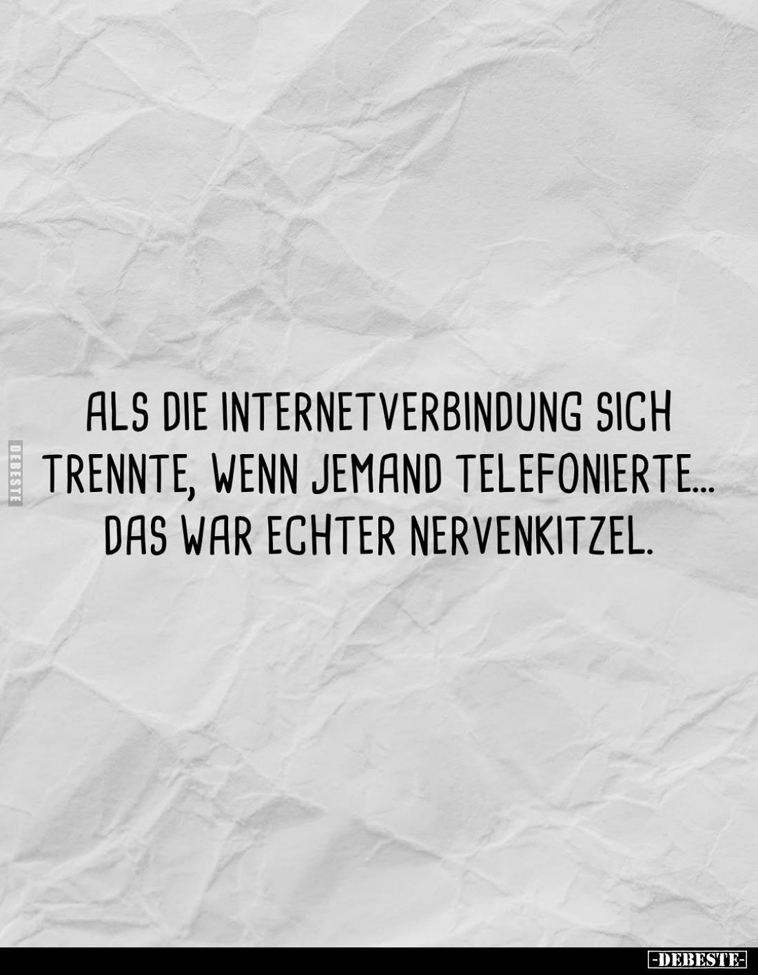 Als die Internetverbindung sich trennte... - Lustige Bilder | DEBESTE.de