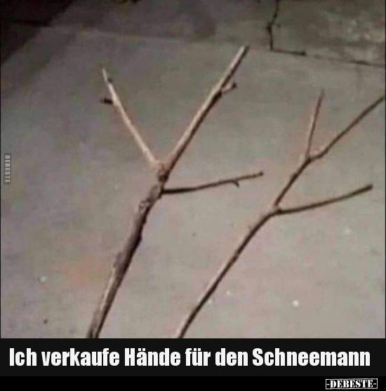 Ich verkaufe Hände für den Schneemann.. - Lustige Bilder | DEBESTE.de