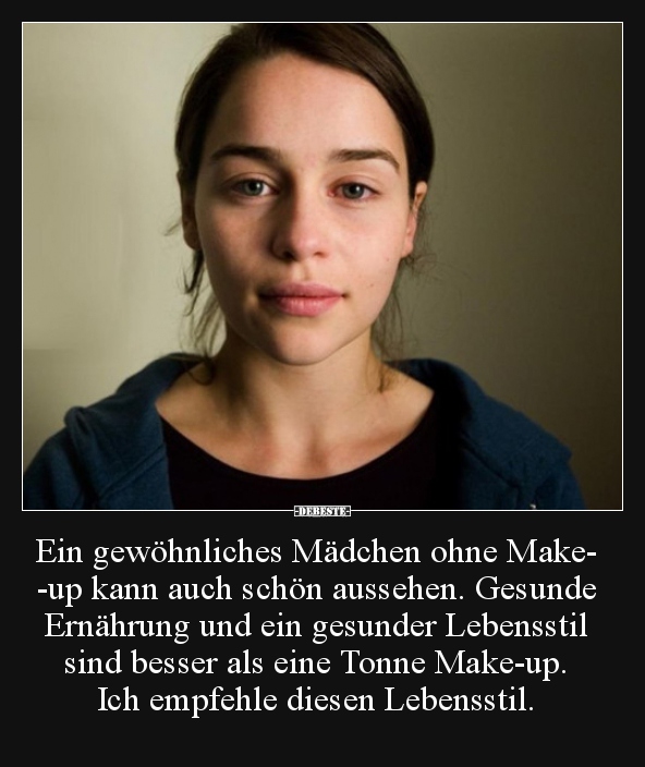 Ein gewöhnliches Mädchen ohne Makeup kann auch schön.. - Lustige Bilder | DEBESTE.de