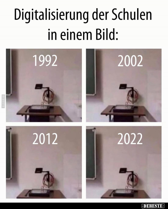 Digitalisierung der Schulen in einem Bild.. - Lustige Bilder | DEBESTE.de