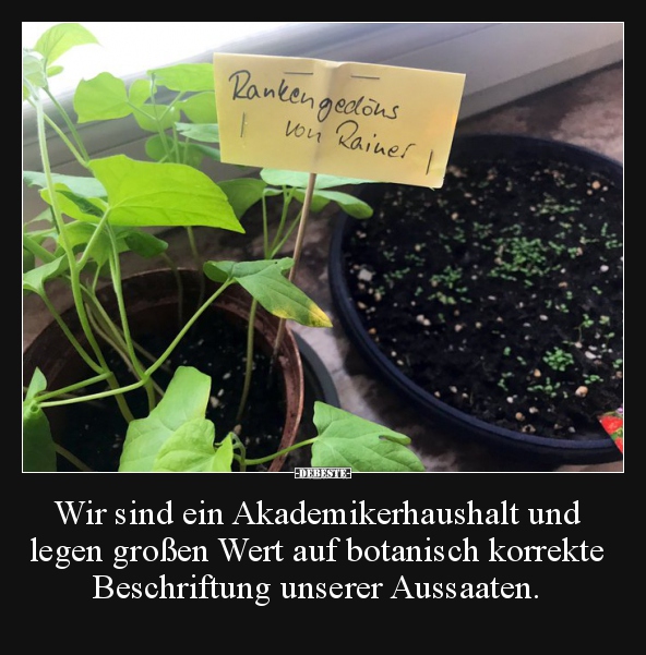 Wir sind ein Akademikerhaushalt und legen großen Wert auf.. - Lustige Bilder | DEBESTE.de