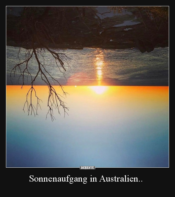 Sonnenaufgang in Australien.. - Lustige Bilder | DEBESTE.de