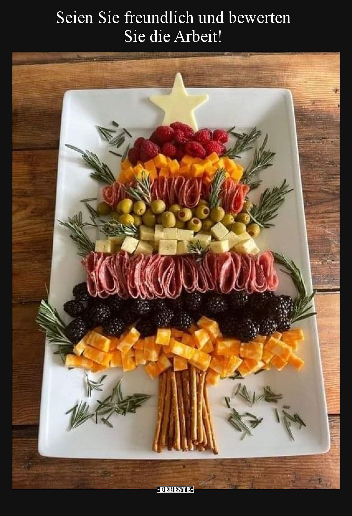Seien Sie freundlich und bewerten Sie die Arbeit