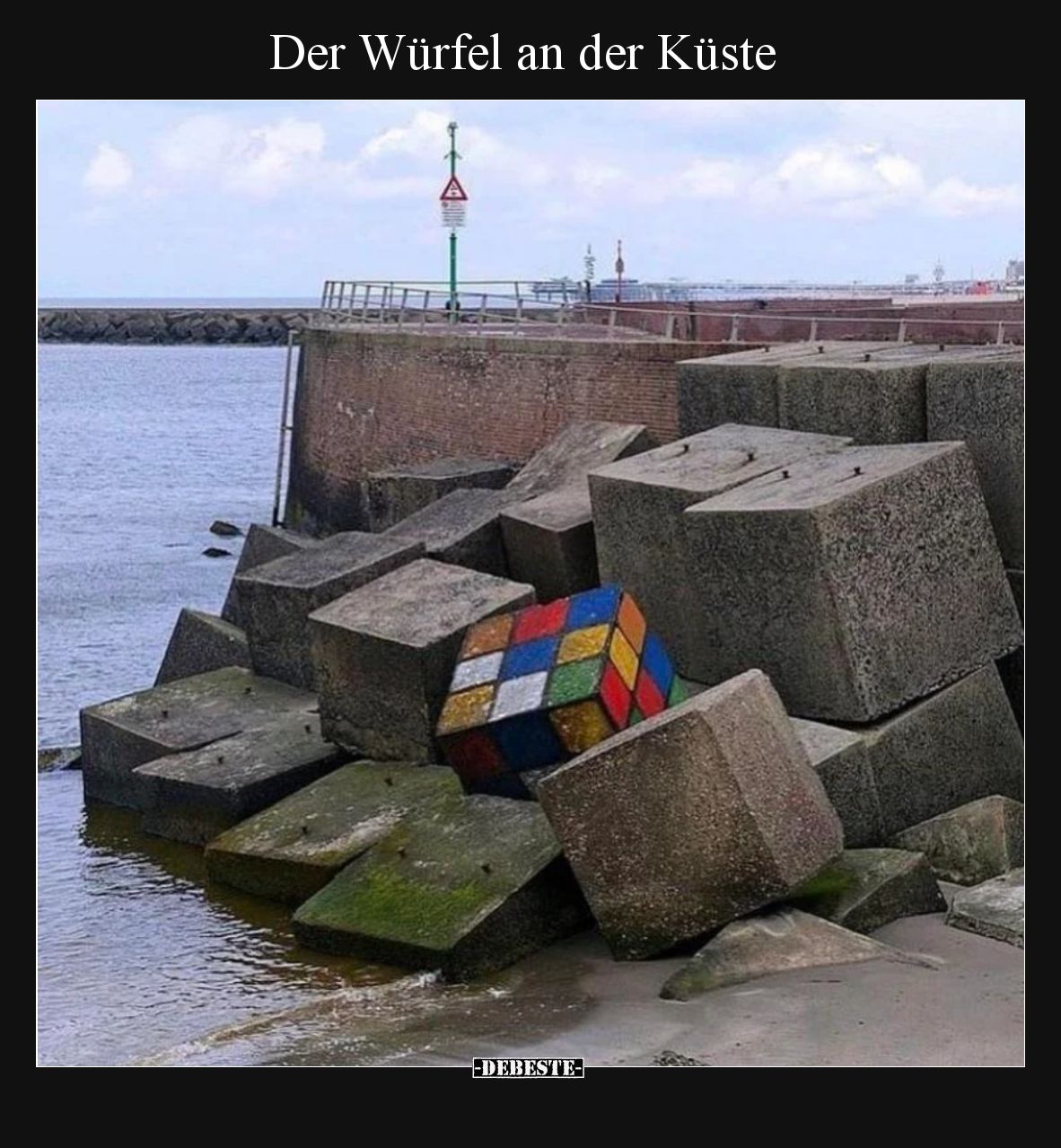 Der Würfel an der Küste