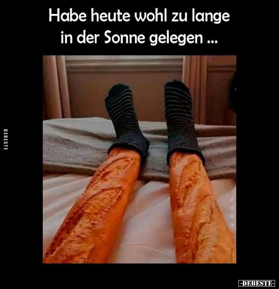 Habe heute wohl zu lange in der Sonne gelegen...