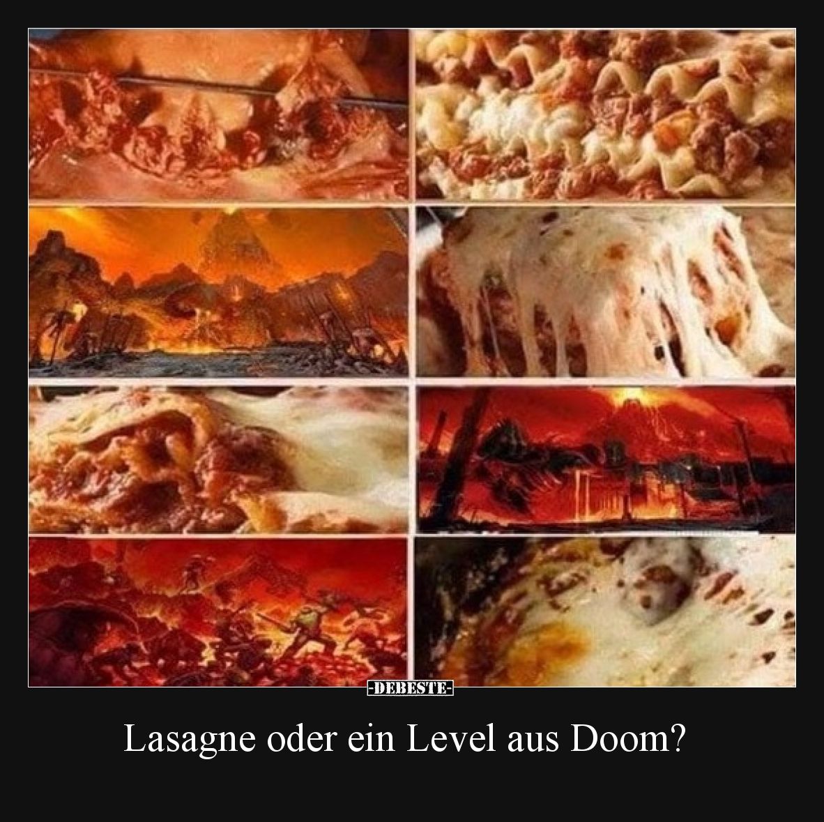 Lasagne oder ein Level aus Doom?