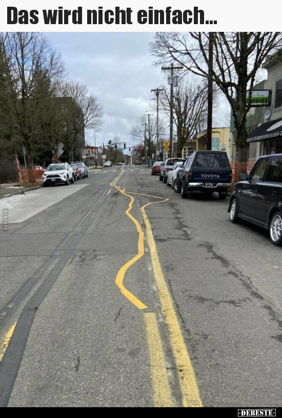Das wird nicht einfach...