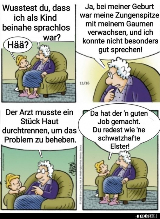 Wusstest du, dass ich als Kind beinahe sprachlos war?.. - Lustige Bilder | DEBESTE.de