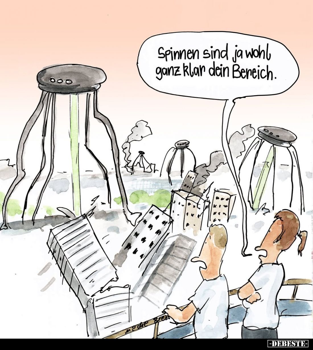 Spinnen sind ja wohl ganz klar dein Bereich.